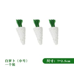 1pc Hamster Rabbit Chew Toy Bite Grind Teeth Toy Corn Carrot Woven Balls for Tooth Cleaning Radish Molar Toys funny Pet Supplies