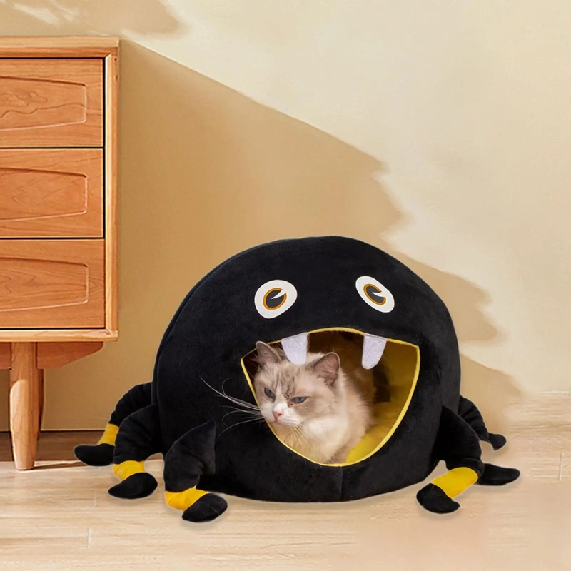 Pet Cat Dog House Home Cat Dog Bed Winter Warm Tent House Cat Nest Puppy Cave for Floor Kitten Indoor Cats Outdoor Pet Supplies