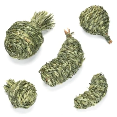 Small Animal Chew Toys for Ribbit Bunny Hamster Guinea Pigs Chinchillas Tooth Cleaning Molar Grinding Toys Samll Pet Supplies