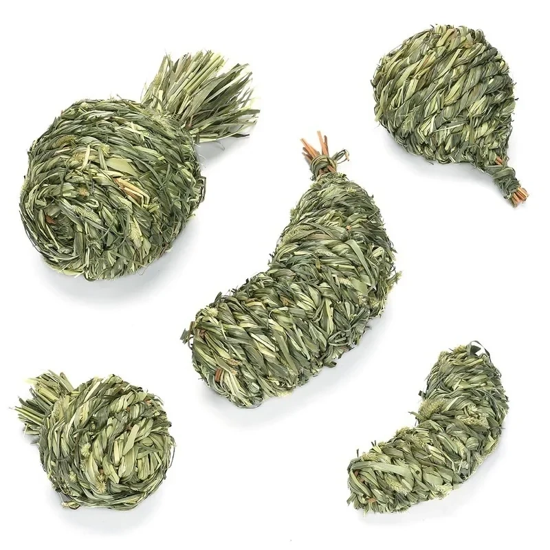 Small Animal Chew Toys for Ribbit Bunny Hamster Guinea Pigs Chinchillas Tooth Cleaning Molar Grinding Toys Samll Pet Supplies