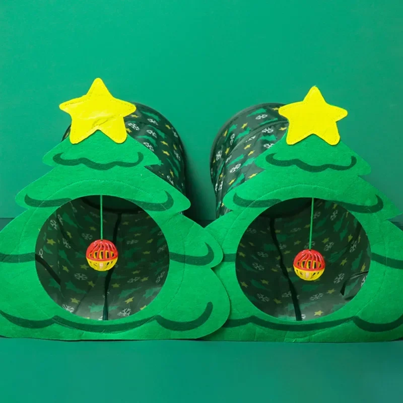 Christmas Tree Funny Cat Toy Cat Toy Self-pleasure Relief Artifact Cat Tunnel  Pet Toys