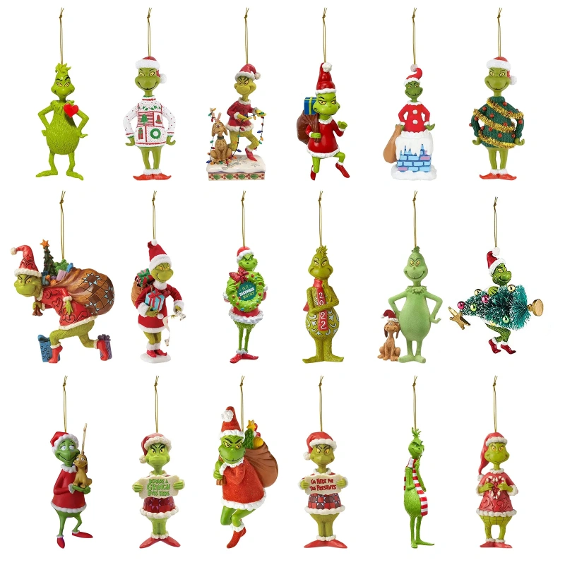 Christmas Tree Resin Pendant, Xmas Hanging Decorations, Christmas Tree Ornaments Hanging Pendants, Christmas Party Supplies