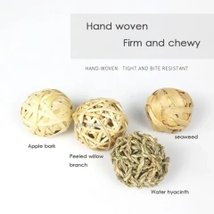 7CM Rabbit Ball Toys Bunny Treats Toys For Teething Small Animal Chew Toys Grass Ball For Dwarf Hamster Rabbits Guinea Pigs Ger1Pcs Natural Rabbits Chew Rattan Ball Small Animal Activity Toys Bird Parrot Play Toy Guinea Pigs Gerbil Grass Ball 

Product Fe
