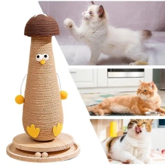 Sisal Scratching Post Mushroom Protection Furniture For Cats Itching Facilities Cat Tree Toy Accessories Pet Products