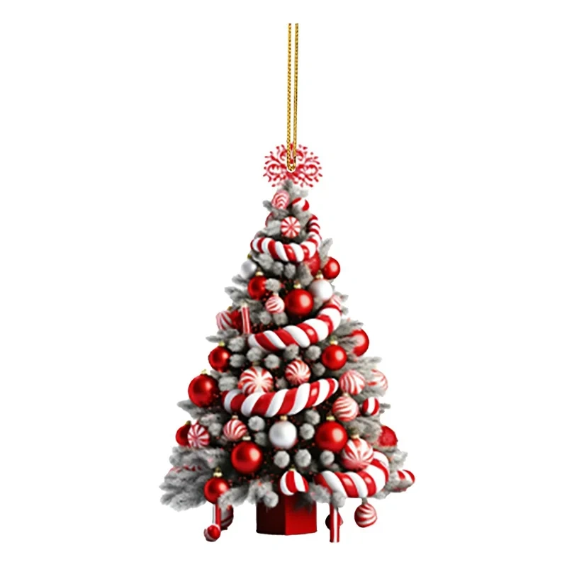 Christmas Tree Pendant Christmas Tree Holiday Decoration Outdoor Acrylic Flat Christmas Decorations Home Decoration