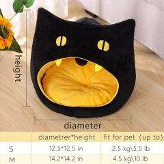 Cats Pet Products for Winter Accessories Halloween All Warm Things Kitten Dog Bed Goods House Beds Basket Houses and Habitats