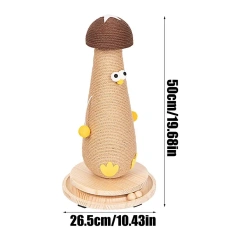 Sisal Scratching Post Mushroom Protection Furniture For Cats Itching Facilities Cat Tree Toy Accessories Pet Products
