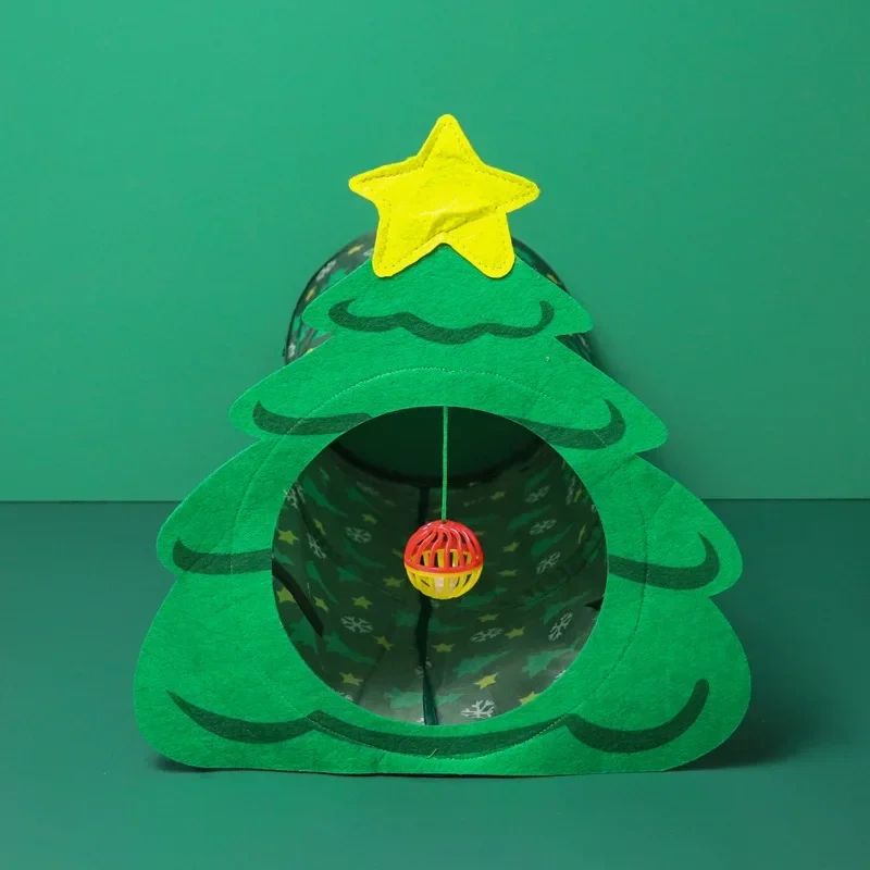 Christmas Tree Funny Cat Toy Cat Toy Self-pleasure Relief Artifact Cat Tunnel  Pet Toys