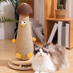 Sisal Scratching Post Mushroom Protection Furniture For Cats Itching Facilities Cat Tree Toy Accessories Pet Products