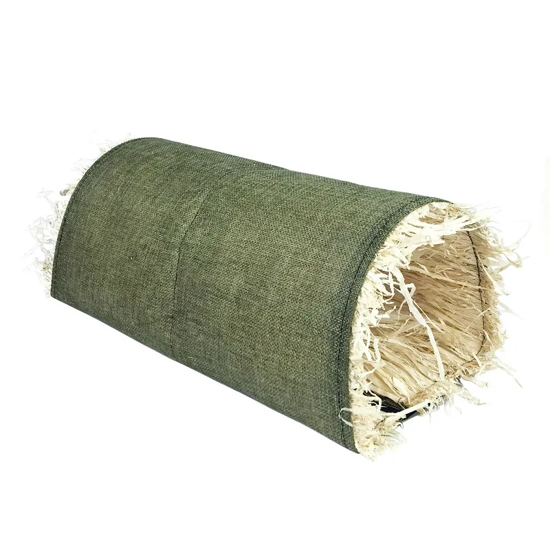 Rabbit Hideaway Toy Animal Grass Straw Bunny Tunnel Toy Breathable Guinea Pig Tunnel Hamster Accessories туннель для хомяка