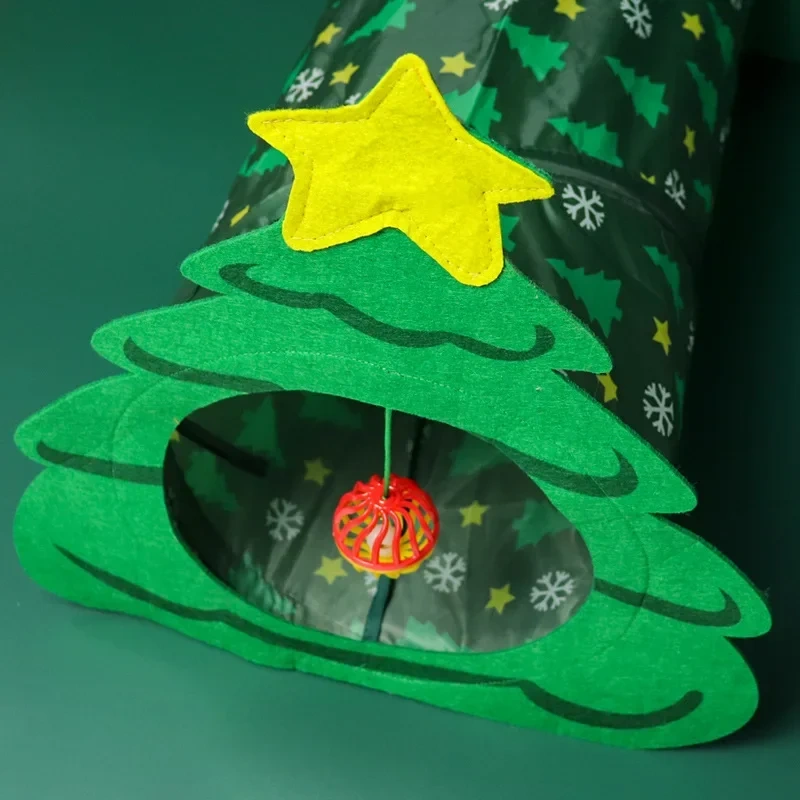 Christmas Tree Funny Cat Toy Cat Toy Self-pleasure Relief Artifact Cat Tunnel  Pet Toys