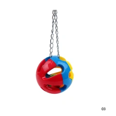 Cute Pet Bird Plastic Chew Ball Chain Cage Toy for Parrot Cockatiel Parakeet