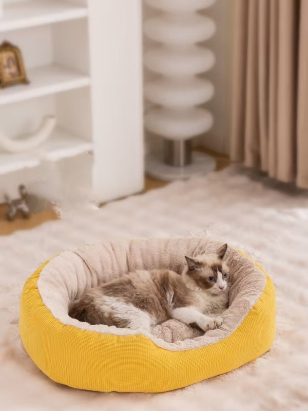Thickened, detachable and washable pet cat and dog winter warm nest