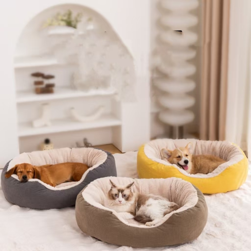 Thickened, detachable and washable pet cat and dog winter warm nest