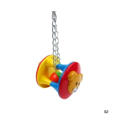 Cute Pet Bird Plastic Chew Ball Chain Cage Toy for Parrot Cockatiel Parakeet
