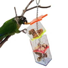 Bird Seeker Acrylic Parrot Puzzle Training Bird Toys Bird Supplies Parrot Toys