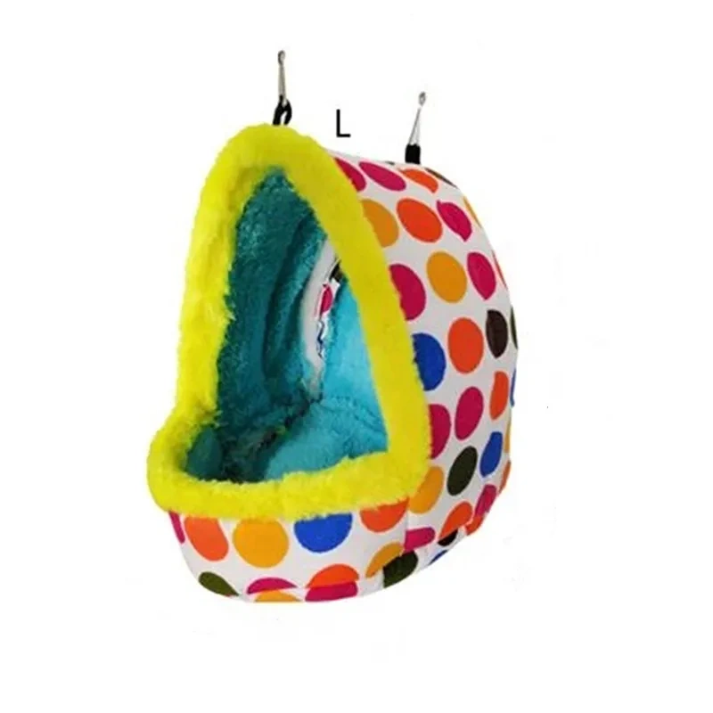 Winter Warm Bird Parrot Nest House Hanging Bed Cave for Parakeet Hamster Sleeping Bag Toy S/M/L Bird Supplies