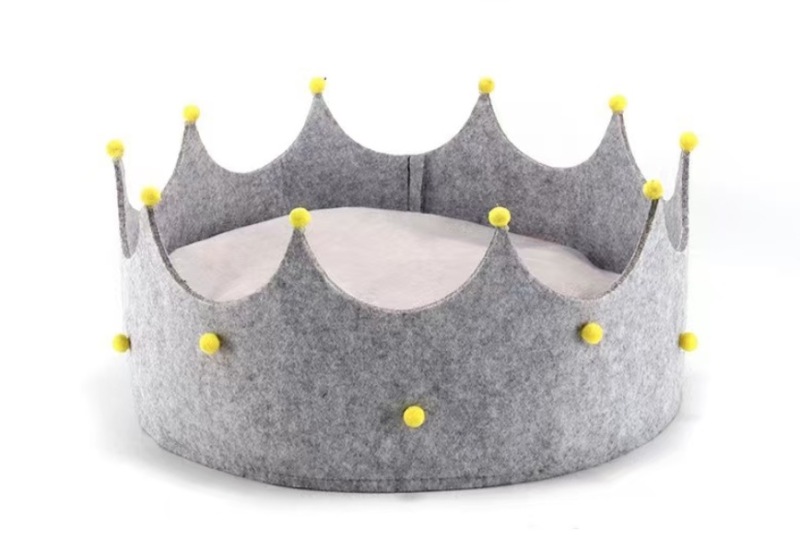 Felt pet bed, detachable, washable, foldable, breathable, portable cat bed