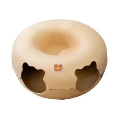 Felt cat bed Donut Pet Tunnel Nest Interactive Toys Dual-use Kitten Sports Equipment Cat Training Toy Cat House