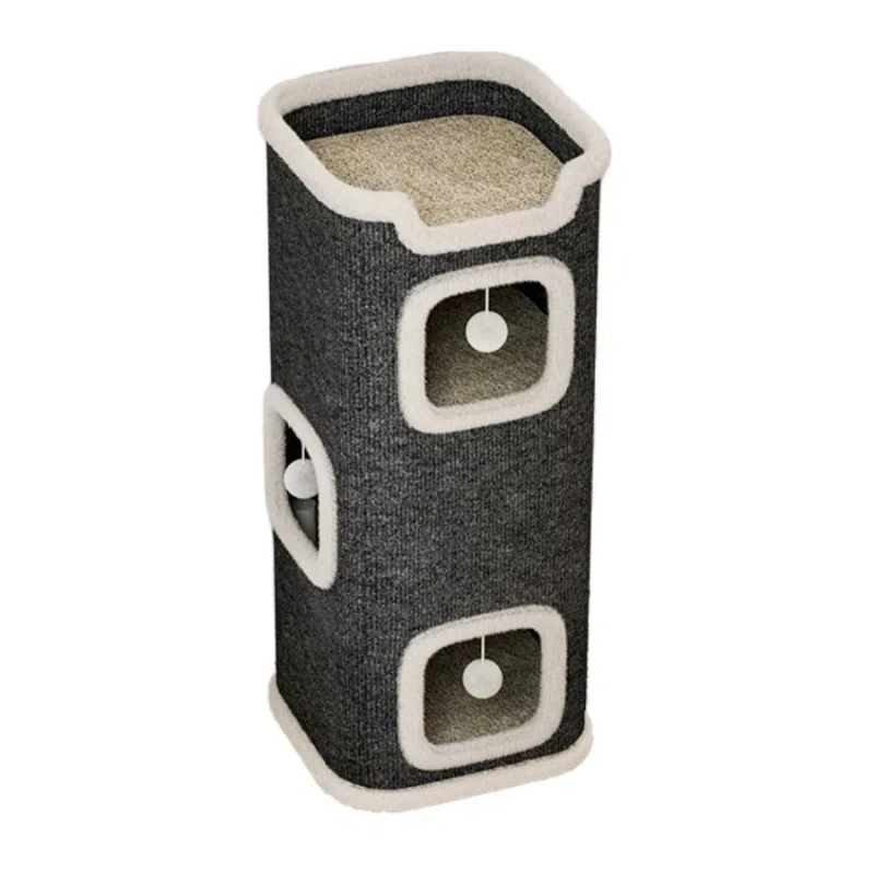 Indoor Cat Bed Cat Cave Bed Winter Warm Cute Cat Condo Hideaway Hut Modern Furniture for Multi Pets Washable