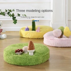 Cat Bed Mats Soft Cotton Meadow Shaped Kitten Cat Puppy Dog Bed Mat Sleep Blanket Home Pets Double Sided Pad Floor Rugs Washable