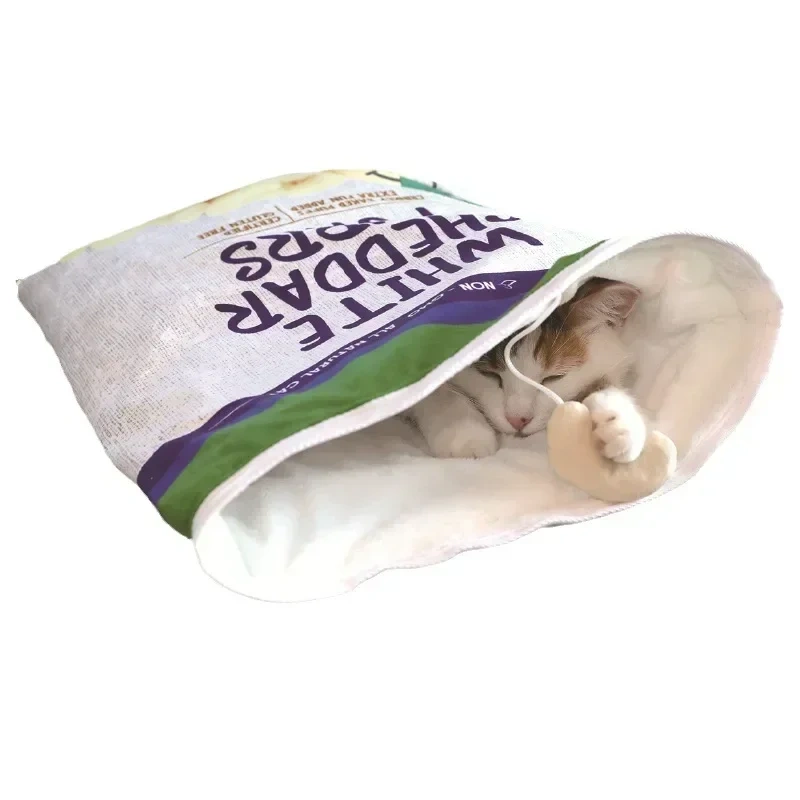 Cat Bed Autumn and Winter Removable Warm Cat Sleeping Bag Deep Sleep Pet Dog Bed House Cats Nest Cushion Dog Bed  Cat House
