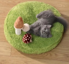 Cat Bed Mats Soft Cotton Meadow Shaped Kitten Cat Puppy Dog Bed Mat Sleep Blanket Home Pets Double Sided Pad Floor Rugs Washable