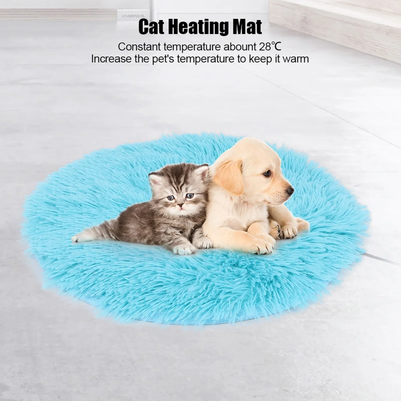 Cat Heating Mat Plush Four Seasons USB Charging Interface Pet Electric Blanket Heating Pad Mat for Small Dogs Cats Cat Plush Mat