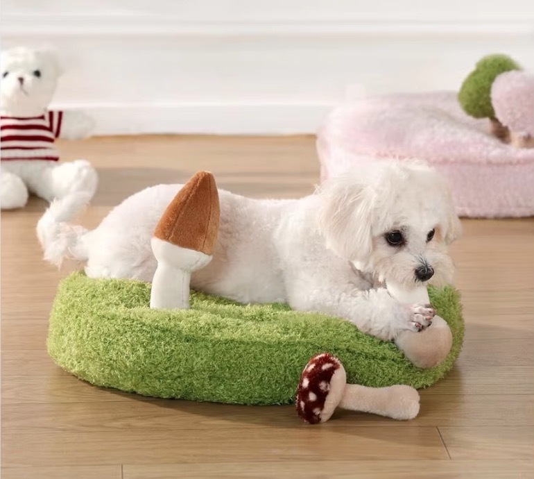 Cat Bed Mats Soft Cotton Meadow Shaped Kitten Cat Puppy Dog Bed Mat Sleep Blanket Home Pets Double Sided Pad Floor Rugs Washable