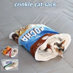 Cat Bed Autumn and Winter Removable Warm Cat Sleeping Bag Deep Sleep Pet Dog Bed House Cats Nest Cushion Dog Bed  Cat House