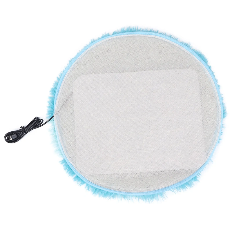 Cat Heating Mat Plush Four Seasons USB Charging Interface Pet Electric Blanket Heating Pad Mat for Small Dogs Cats Cat Plush Mat
