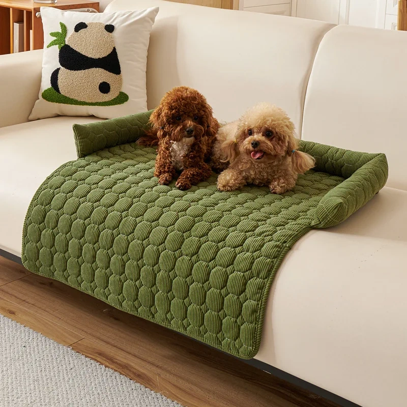 Pet sofa cushion thickened anti-cat scratch sofa pet nest anti-slip dog bed dog bed cat mat for sleeping cats and dogs 1pcs