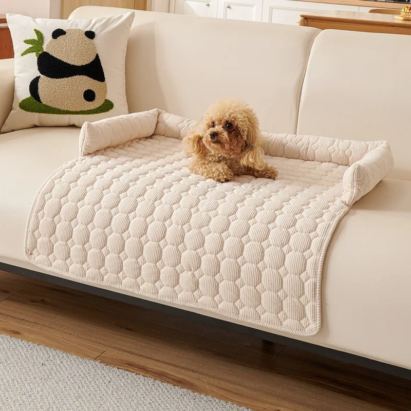 Pet sofa cushion thickened anti-cat scratch sofa pet nest anti-slip dog bed dog bed cat mat for sleeping cats and dogs 1pcs