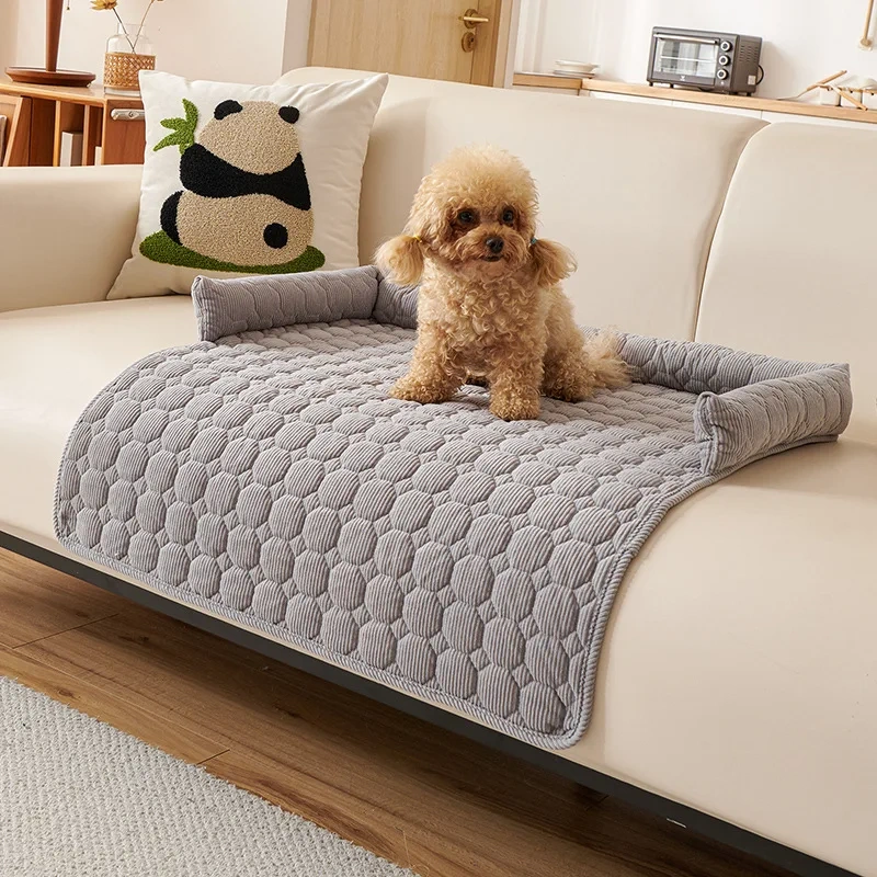 Pet sofa cushion thickened anti-cat scratch sofa pet nest anti-slip dog bed dog bed cat mat for sleeping cats and dogs 1pcs
