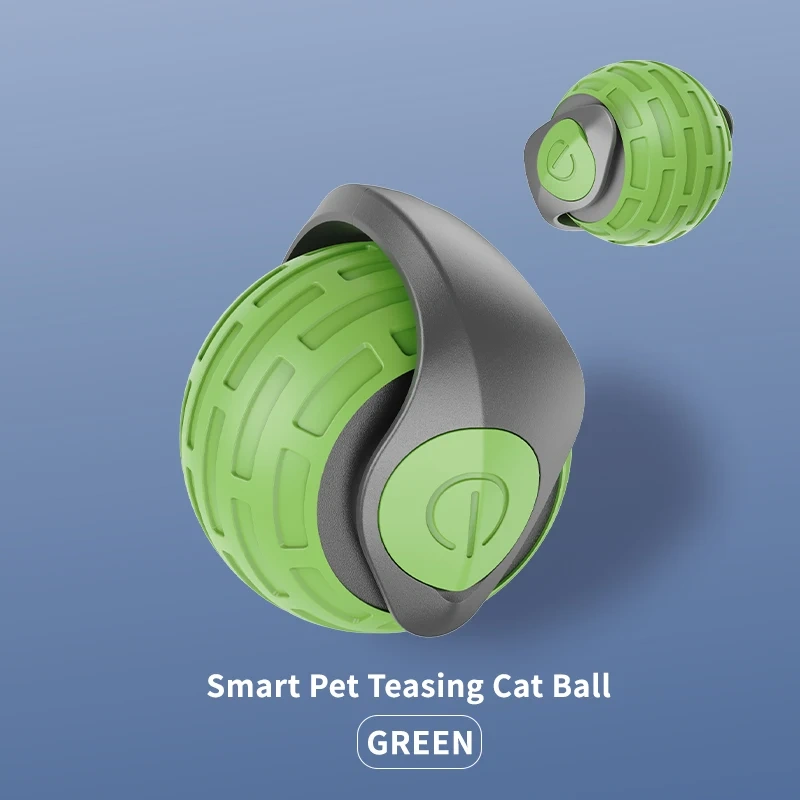 Cat Interactive Ball Toys Automatic Rolling Ball Faux Tail Rechargeable Smart Pet Electric Toy Dog Cat Training Imitate Mouse