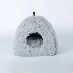 Long Haired High-quality Sponge Triangular Nest Cat Nest Winter Warm Closed Cat Bed Pet Nest Deep Sleep Cat House Dog Nest