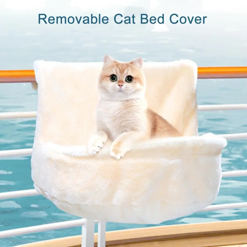 Foldable Cat Bed Cozy Cat Radiator Bed with Metal Frame Plush Hammock for Heaters Foldable Hanging Cat Nest for Radiators