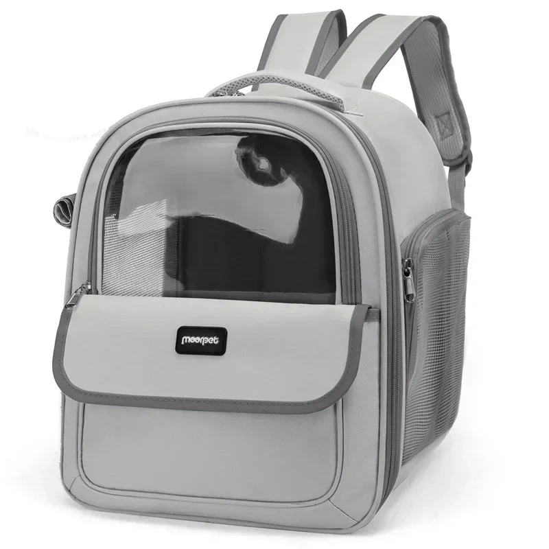 JBTP New Portable Pet Carriers Breathable Mesh Dog Backpack Foldable Large Capacity Cat Carrying Bag Outdoor Travel Pet Supplies