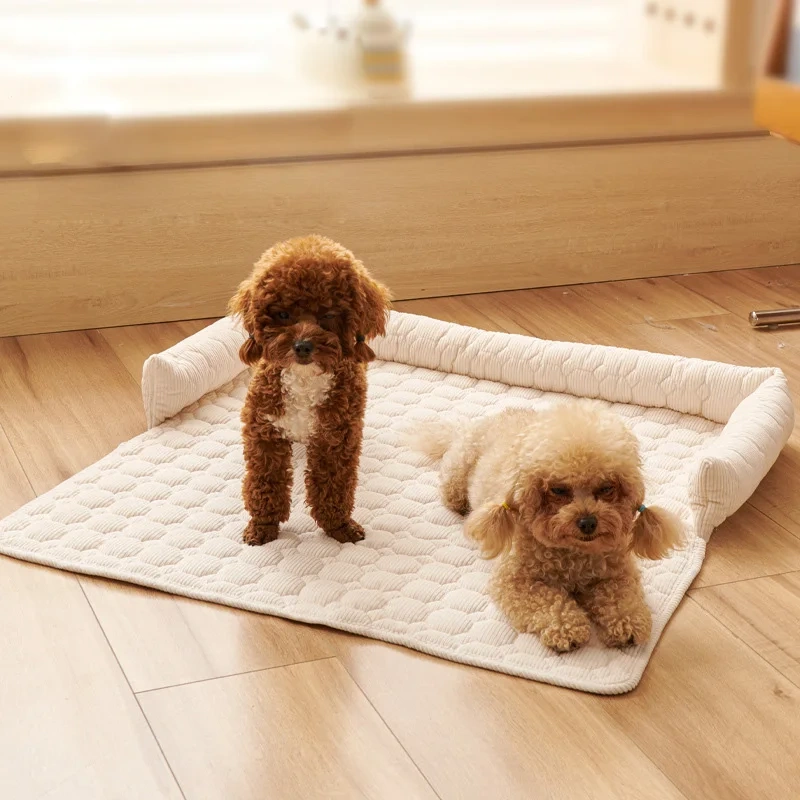 Pet sofa cushion thickened anti-cat scratch sofa pet nest anti-slip dog bed dog bed cat mat for sleeping cats and dogs 1pcs