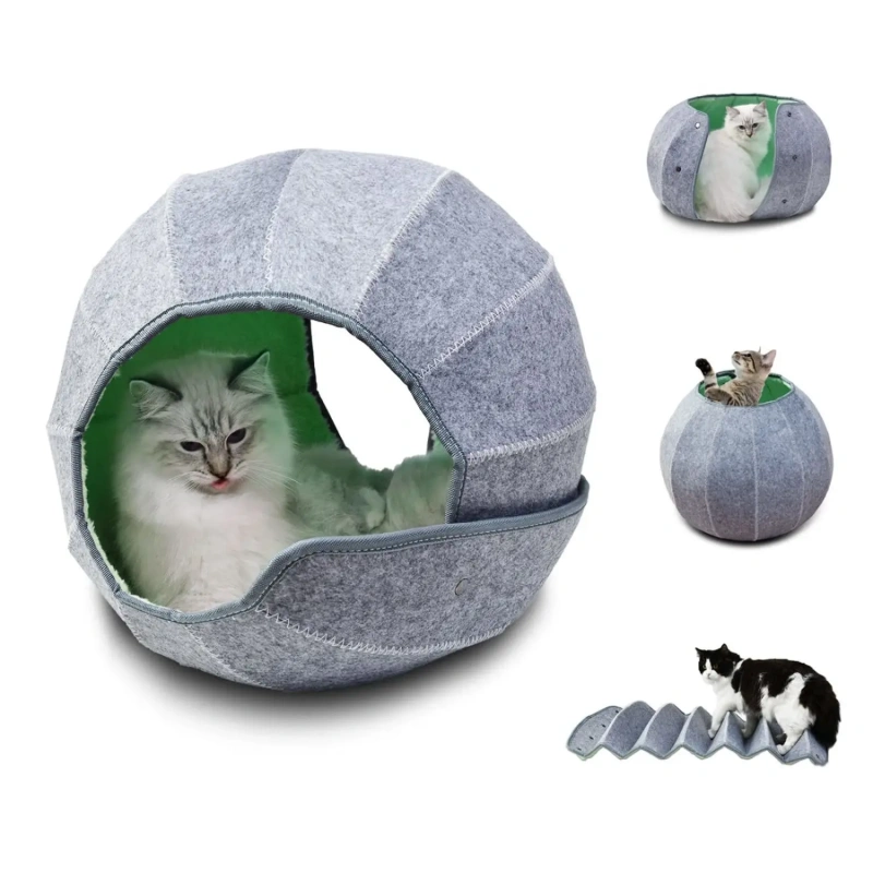 Circular Cat Tunnel, Nest, Cat Bed, Ball Interactive, Multifunctional, Collapsible, Breathable, Pet Supplies