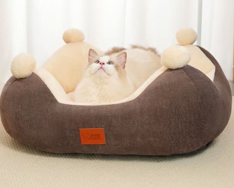 Winter Warm Cat and Dog Nests Open Rabbit Velvet Square Nests Thickened Pet Nests Four Seasons General Pet Supplies
