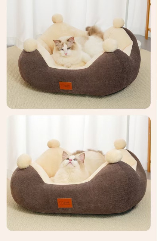 Winter Warm Cat and Dog Nests Open Rabbit Velvet Square Nests Thickened Pet Nests Four Seasons General Pet Supplies