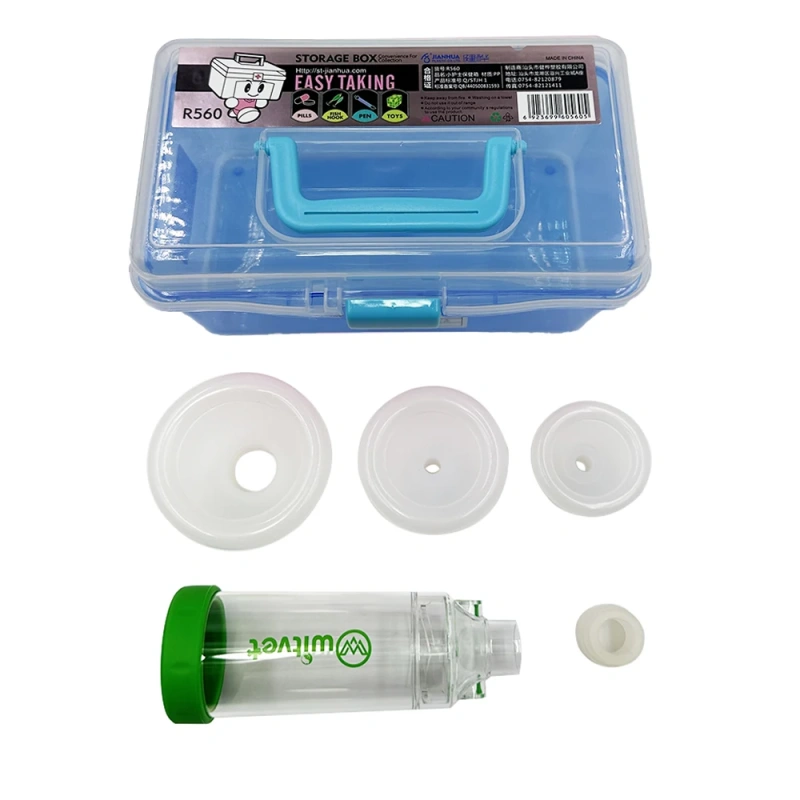 New Pet Feline Cat Dog Aerosol Chamber Tank Spacer Assist Inhalation Pump Nebulizer Manual Plastic Silicon Mask Animal Clinic