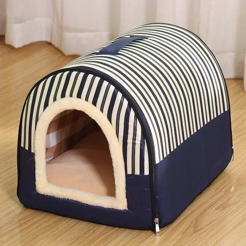 Foldable Dog House Kennel Bed Mat for Small Medium Dogs Cats Winter Warm Cat Bed Nest Pet Products Basket Pets Puppy Cave Sofa