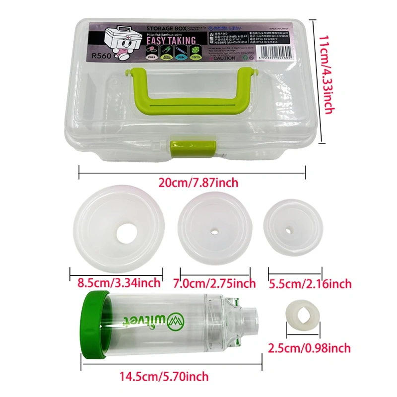 New Pet Feline Cat Dog Aerosol Chamber Tank Spacer Assist Inhalation Pump Nebulizer Manual Plastic Silicon Mask Animal Clinic