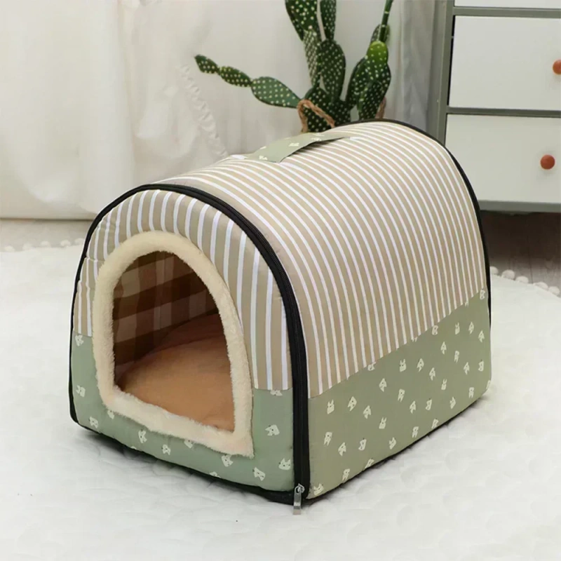Foldable Dog House Kennel Bed Mat for Small Medium Dogs Cats Winter Warm Cat Bed Nest Pet Products Basket Pets Puppy Cave Sofa