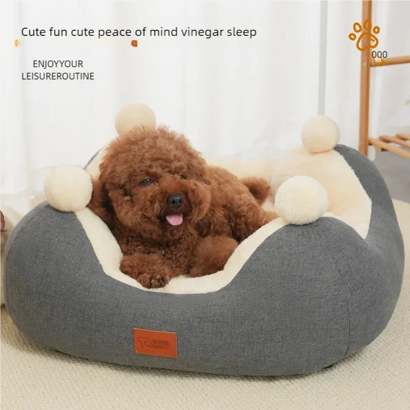 Winter Warm Cat and Dog Nests Open Rabbit Velvet Square Nests Thickened Pet Nests Four Seasons General Pet Supplies