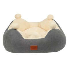 Winter Warm Cat and Dog Nests Open Rabbit Velvet Square Nests Thickened Pet Nests Four Seasons General Pet Supplies