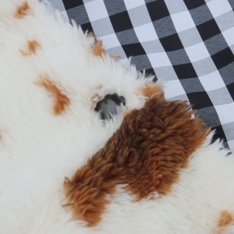 Autumn Winter Plush Pet Bag Cow Carrier Cat Inclined Shoulder Bag Puppy Kitten Travel Small Dog Crossbody Bags