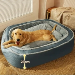 New Large Warm Deep Sleeping Bed Orthopedic Dog Bed Anti Collapse Plush Removable And Washable Double Sides Cushion